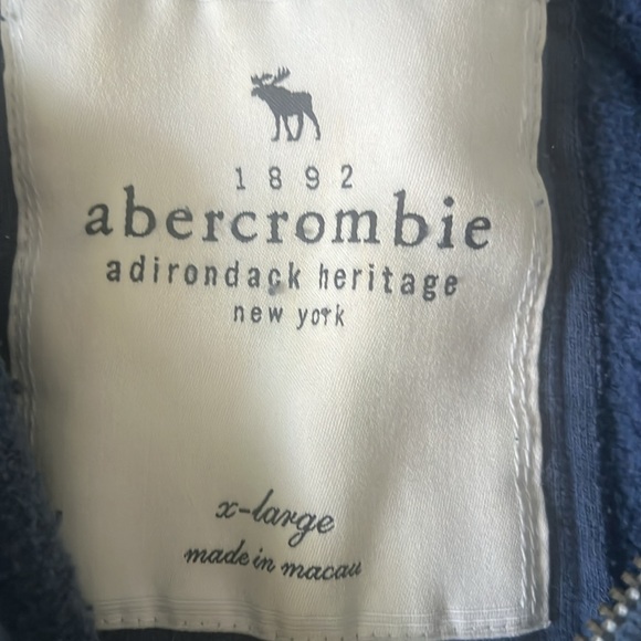 Vintage Y2K Abercrombie & Fitch Blue Hoody XS Small - Picture 2 of 3